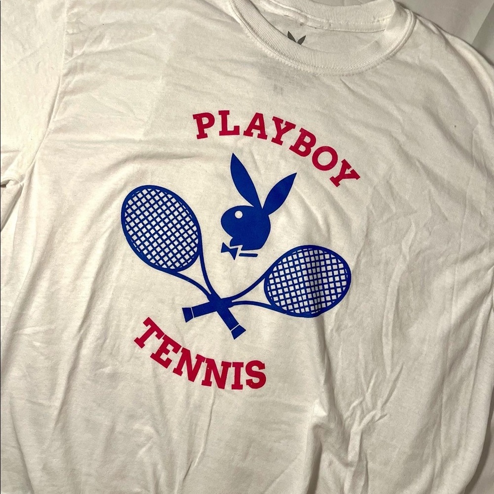 playboy tennis tshirt